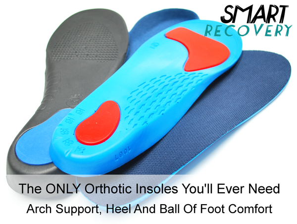 Orthotic Insoles 4 Pack Shoe Inserts For Plantar Fasciitis Unisex UK Size 4 9.5