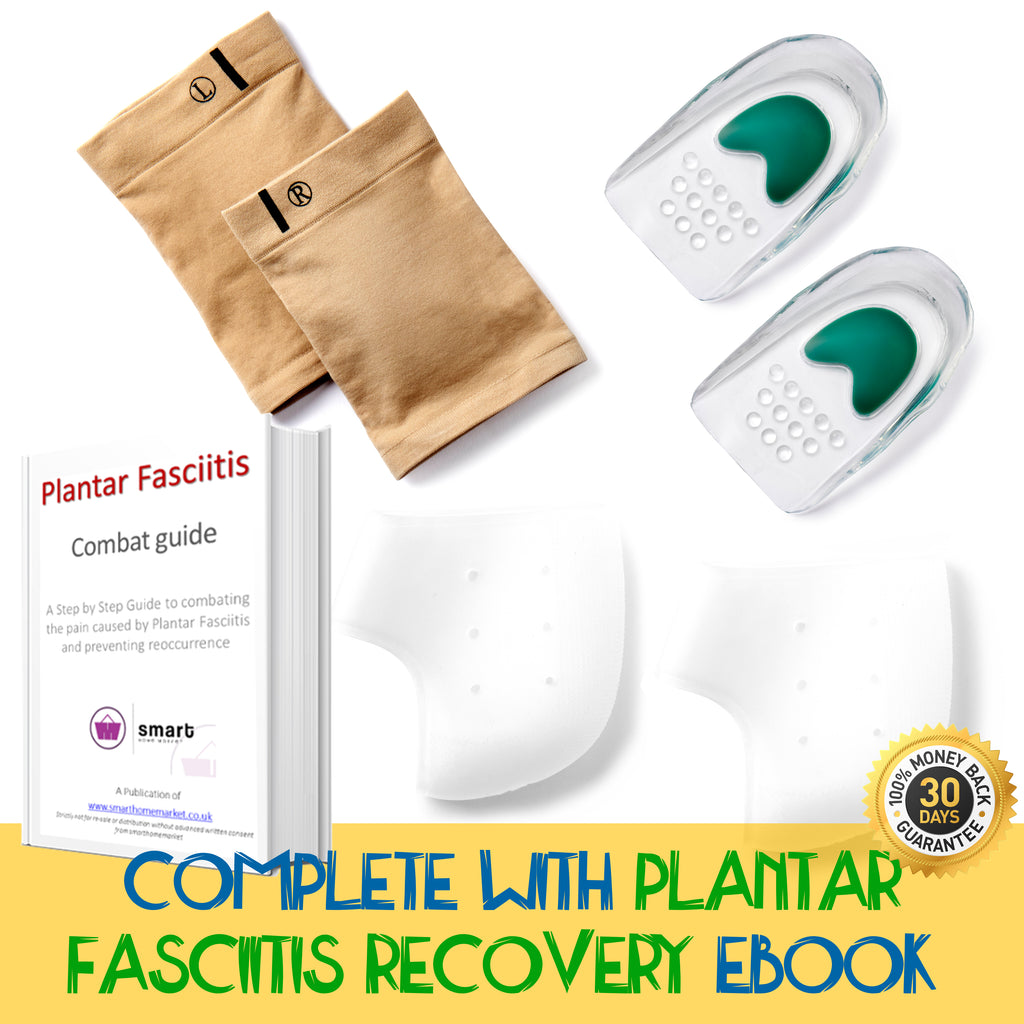 Plantar Fasciitis 6 Piece Recovery pack Heel Cushions Arch