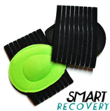 Plantar Fasciitis Compression Socks (Pair) & Soothing Arch Pad Cushions (Pair) Black, Medium