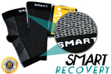 Plantar Fasciitis Compression Socks (Pair) & Soothing Arch Pad Cushions (Pair) Black, Medium