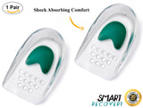 Gel Heel Pads (x4 Insoles) to Support Sore Heels & Pain Relief from Plantar Fasciitis