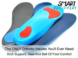 Orthotic Insoles (4 Pack) Shoe Inserts For Plantar Fasciitis (Unisex UK Size 4 - 9.5)
