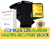 Plantar Fasciitis Compression Socks (Pair) & Soothing Arch Pad Cushions (Pair) Black, Medium
