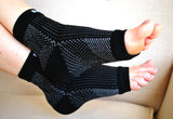 Plantar Fasciitis Compression Socks (Pair) & Soothing Arch Pad Cushions (Pair) Black, Medium